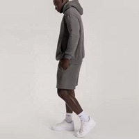 Sweat à capuche ensemble court pull confortable avec short tous les jours Streetwear élégant décontracté deux pièces hommes ensemble