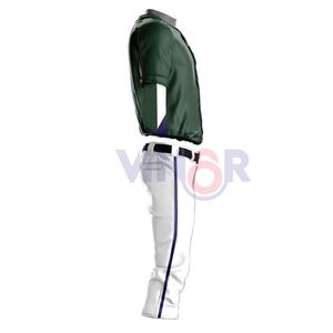 Jersey de béisbol hecho a medida de alta calidad, Material de poliéster, ropa de equipo de alta calidad, uniformes de béisbol de Etiqueta Privada, suyos propios - Product Image 3