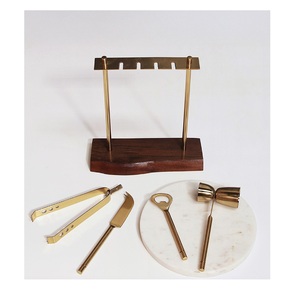 Juego de herramientas de bar de acero inoxidable de alta calidad, kit de entrenamiento profesional para barman para la preparación de cócteles. - Product Image 1