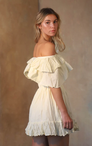 Nouvelle robe élégante à épaules dénudées et manches courtes pour femmes - Product Image 4