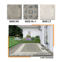 Carreaux de sol en porcelaine pour parking 400x400mm, qualité supérieure, finition brillante, durables pour l'extérieur, antidérapants, résistants, design moderne