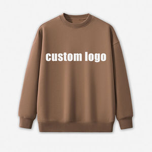 Qualité supérieure Femmes Surdimensionné Col Ras Du Cou Sweats Pull Tricoté À Manches Longues Personnaliser Broderie Logo Style Décontracté OEM - Product Image 4