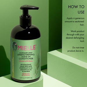 Mielle Organics มิ้นต์โรสแมรี่, ครีมนวดผมเพื่อสุขภาพผมสดชุ่มชื้นบำรุงอย่างล้ำลึกทำให้ผมนุ่มสลวย - Product Image 4