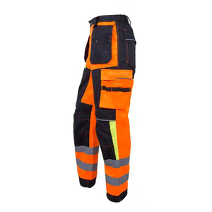 Custom Brand CE Certified Men's Safety <b>Work</b> <b>Cargo</b> Pants LED Flash 6 Pockets Polyester Material Holster Pockets OEM Service - Product Image 5