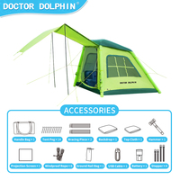 Offre exceptionnelle : Tente de camping anti-UV, imperméable, en tissu Oxford, résistante au vent et aux moustiques, tente gonflable de luxe