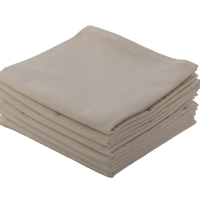 Ensemble de 6 serviettes en tissu de lin tissé 100% coton blanc, style moderne de luxe pour la cuisine, la table, 27x27, utilisation en avion, style uni, série Neolino