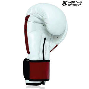 Logo personnalisé en cuir véritable de haute qualité vintage avec gants de boxe d'entraînement de taille 12OZ - Product Image 5