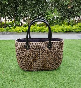 Bolso de dama de jacinto de agua con asas para compras, picnic, almacenamiento en el hogar y almacenamiento de organización hecho a mano de Vietnam - Product Image 5