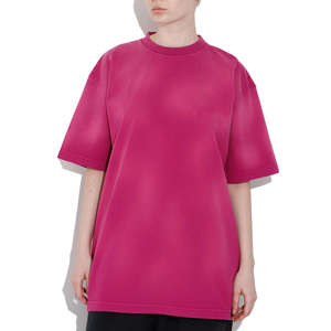 Camiseta de Hombros Caídos con Tacto Suave, Corte Holgado, Estilo Casual para Uso Diario, Fácil de Combinar y con Estilo Urbano - Product Image 3