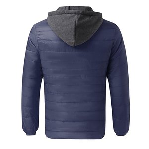 Veste matelassée de créateur de luxe pour hommes personnalisée pour l'hiver col montant à capuche de haute qualité tissu en toile logo personnalisé vente à chaud - Product Image 3