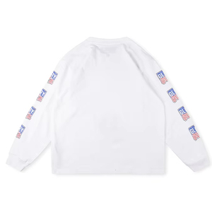 T-shirt à manches longues pour homme imprimé avec des lettres de dessins animés de haute qualité - Product Image 4