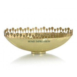Cuencos pequeños de Metal para servir aperitivos y frutas, plato de miel dorado con forma de Granada, decoración decorativa de lujo, cuenco moderno para servir Chocolate - Product Image 3
