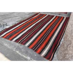 พรมตุรกีแบบดั้งเดิมสีแดงสีดำขนาด6.3x9.4ฟุตงานปะทำจากยางขนสัตว์ด้านหลังสำหรับวัยรุ่นโถงทางเดินสี่เหลี่ยมผืนผ้า10มม. - Product Image 3