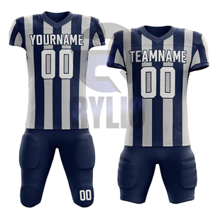 Conjunto de uniforme de fútbol americano personalizado para hombres, camiseta y pantalones de equipo juvenil, bordado de sarga, ropa deportiva transpirable de secado rápido - Product Image 1