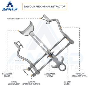 Écarteurs abdominaux Balfour Instruments d'écarteur chirurgical de meilleure qualité Acier inoxydable réutilisable - Product Image 2