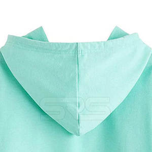 เสื้อครอปมีฮู้ดผู้หญิงน้ำหนักเบาโอเวอร์ไซส์เสื้อฮู้ดลำลองคุณภาพสูง - Product Image 4