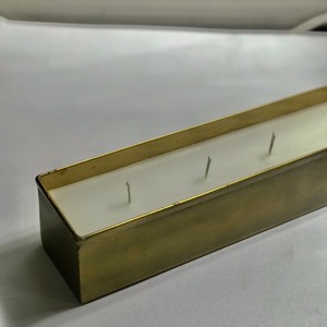 Mesa de Metal Dinig, bandeja de vela de cera de soja de alta calidad, decoración antigua del hogar, 5 bandejas de mecha - Product Image 3