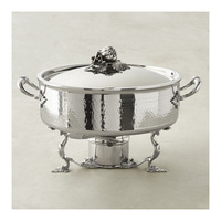 Tajine marocain classique de luxe doré martelé en acier inoxydable, réchaud de buffet antiadhésif pour la restauration
