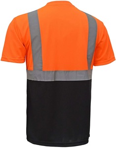 Polo à manches courtes personnalisé de la meilleure qualité pour hommes Vêtements de travail respirants haute visibilité réfléchissants de sécurité en polyester fluorescent - Product Image 2