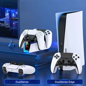 Support de charge DualSense pour PS5 avec ventilateur de refroidissement, nouveau chargeur USB, en plastique, communication filaire, boîte imprimée - Product Image 4