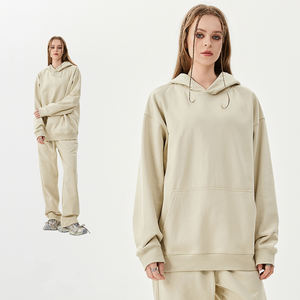 Conjunto de Sudadera con Capucha y Pantalones Deportivos Personalizados con Logotipo, para Hombre, Estilo Americano, Colores Sólidos, Pierna Recta, Tejido, para Invierno Informal, Gran Venta - Product Image 2