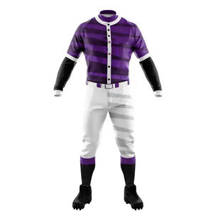 Uniformes de Béisbol Profesionales Personalizados de Alta Calidad, Conjunto de Poliéster/Algodón, Colores y Tallas Personalizables, Transpirables, Servicio OEM, Venta al Por Mayor - Product Image 6