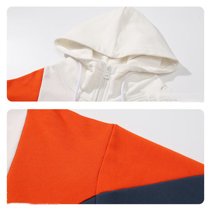 Sweat-shirt à capuche de haute qualité 100% coton avec fermeture éclair, logo personnalisé, broderie, marque d'équipe, impression, design personnel, en vente - Product Image 4