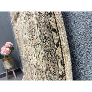 พรมวินเทจขนาด 3.9x6.2 ฟุต, พรม, พรมลายพรางสีน้ำตาลทำจากขนสัตว์ - Product Image 3