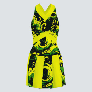 Uniforme de pom-pom girl respirant dernier modèle pour femmes ensemble combiné imprimé OEM service disponible en gros uniforme de pom-pom girl - Product Image 5