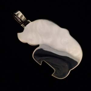 Colgante de Plata de Ley 925 con Diseño de Hip Hop Personalizado, con Diamantes VVS y Moissanita, Letra G Grande para Hombre - Product Image 3