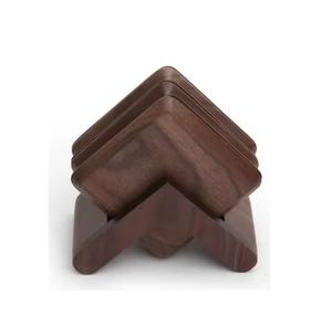 แผ่นรองแก้วไม้วอลนัททรงสี่เหลี่ยม ดีไซน์หรูหรา เป็นมิตรกับสิ่งแวดล้อม ทนทาน ดีไซน์ทันสมัย สำหรับใช้ในบ้านและเชิงพาณิชย์ - Product Image 6