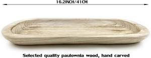 Plateau de service en bois fabriqué à la main à partir de véritable racine de bois naturel - Product Image 5
