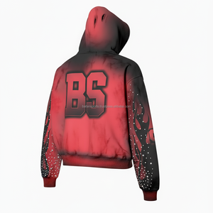 Sweat à capuche zippé à manches longues et séchage rapide pour adultes, matériel de haute qualité pour l'hiver, quantité minimale de commande bas, sweat à capuche surdimensionné pour hommes, vente en gros - Product Image 4