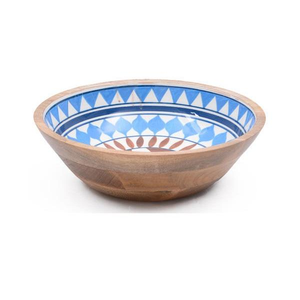 Tazón Redondo de Madera Más Vendido, para Mesa de Hotel, Diseño Clásico, Tazón de Madera para Servir Ensaladas, Impresión Digital - Product Image 5