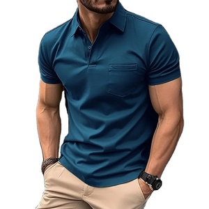 Verano barato manga corta verano hombres Casual Polo camisa Oficina moda cuello camiseta hombres transpirable Polo camisa - Product Image 1