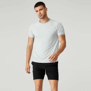 Camiseta atlética de secado rápido para hombre, camiseta de fitness de manga corta que absorbe la humedad para gimnasio, correr y deportes, estirable - Product Image 4