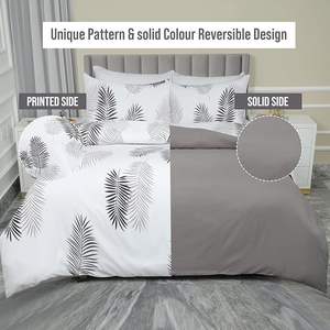 Ensemble <span class=keywords><strong>de</strong></span> <span class=keywords><strong>couette</strong></span> double Ensemble <span class=keywords><strong>de</strong></span> literie imprimé doux <span class=keywords><strong>Housse</strong></span> <span class=keywords><strong>de</strong></span> <span class=keywords><strong>couette</strong></span> en microfibre brossée avec taies d'oreiller (Feuille <span class=keywords><strong>200x200</strong></span> CM) - Product Image 3