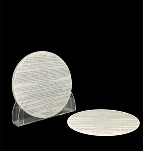2025 nouvel ensemble de banc en plexiglas rond moderne avec base durable de 8 pièces pour l'affichage et les cadeaux de stockage Judaica - Product Image 4