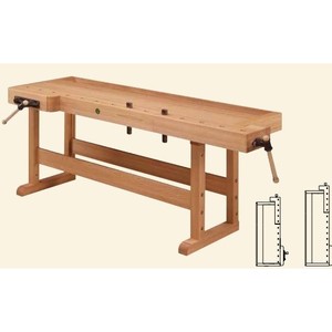 ULMIA Banc de Rabotage pour Menuisier 1920 x 850 x 900 mm LxTxH Modèle 2 - Product Image 1