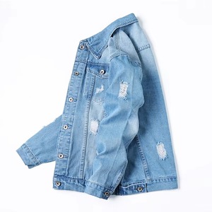 2025 veste en jean chaude pour femme avec détails déchirés en dentelle de cristal et doublure en fourrure pour l'automne printemps - Product Image 6