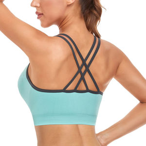 Top qualité 2024 nouveauté femmes sans couture côtes Gym vêtements de sport réversible Fitness vêtements Offre Spéciale Fitness Yoga Tennis soutien-gorge - Product Image 4