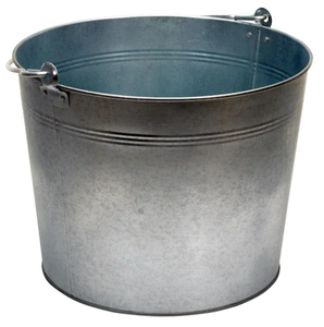 Seau de jardin White Wash Antique Finishing Design Outils de jardinage en métal avec poignées et poignée en bois de haute qualité - Product Image 5