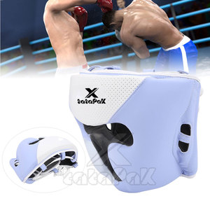 Protège-tête en cuir léger de conception personnalisée de haute qualité MMA vêtements de protection à vendre - Product Image 6