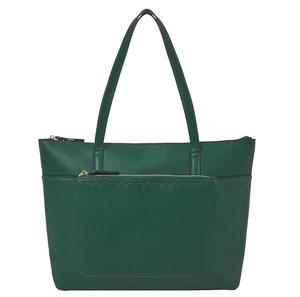 2025 vente chaude femmes en cuir véritable sac fourre-tout motif solide fermeture éclair doublure en Polyester pour un usage quotidien de voyage - Product Image 2