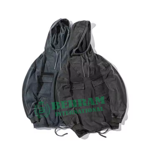 Confortable Élégant Pratique À Capuche Hommes 400gsm boxy Blanc Avant 2 Poches À Capuche Fabricant Heavyweight Cropped hoodies hommes - Product Image 3