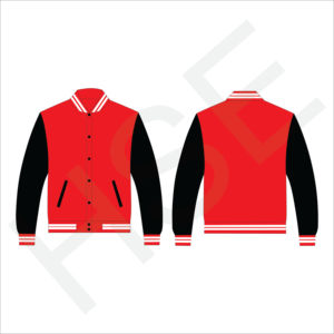 Chaqueta Personalizada Varsity de Cuero Genuino con Mangas Personalizables en Diferentes Colores - Product Image 2