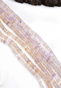 ลูกปัดอะเมทรินเจียระไน 7 เส้น แบบเต็มม้วน ของแท้ สำหรับทำเครื่องประดับอัญมณี - Product Image 6