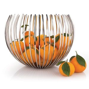 Corbeille à fruits en métal pour le comptoir de cuisine, rangement avec design en fil ouvert et style d'organisation décoratif pour la maison - Product Image 6