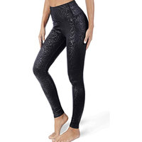 Leggings Deportivos de Cintura Alta para Mujer, Elásticos, Compresivos, con Estampado de Leopardo, Sin Costuras, Transpirables, Antibacterianos, de Nailon y Elastano