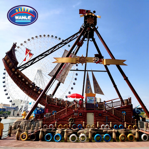 Manège Pirate du Parc d'Attractions : Profils de Mouvement Doux à Très Dynamiques, Durée de Course Réglable, Convient aux Enfants et aux Adultes - Product Image 1